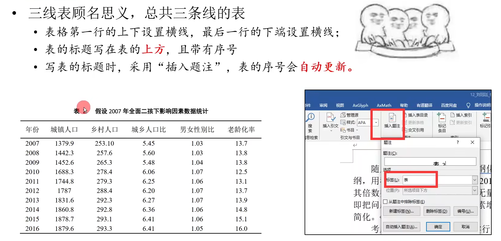 三线标制作于编号